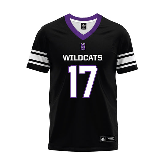 Northwestern - NCAA Football : Griffin Wilde - Black Premium Football Jersey-0