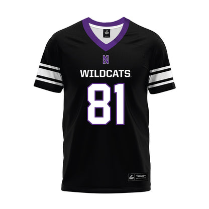 Northwestern - NCAA Football : Christopher Petrucci - Black Premium Football Jersey