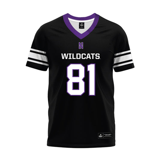 Northwestern - NCAA Football : Christopher Petrucci - Black Premium Football Jersey