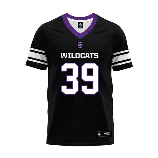 Northwestern - NCAA Football : Jack Florentine - Black Premium Football Jersey