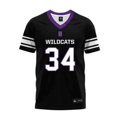 Northwestern - NCAA Football : Payton Roth - Black Premium Football Jersey-0