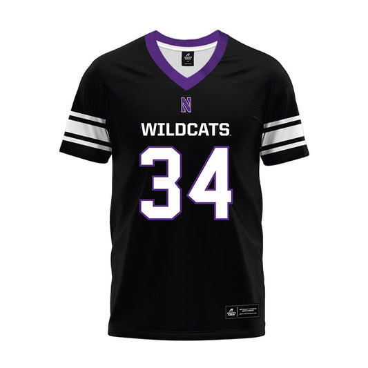 Northwestern - NCAA Football : Payton Roth - Black Premium Football Jersey-0