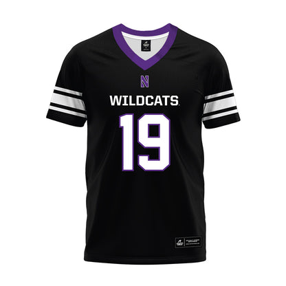 Northwestern - NCAA Football : Drew Wagner - Black Premium Football Jersey-0