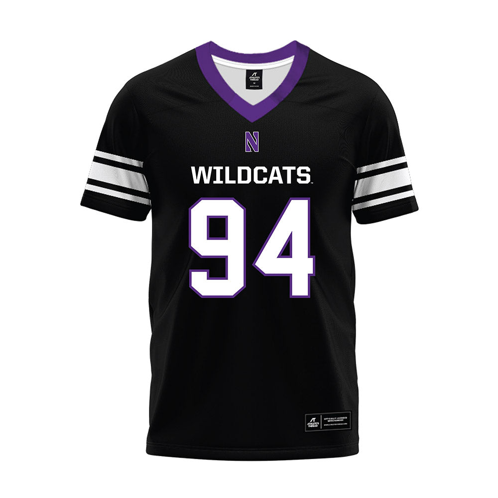 Northwestern - NCAA Football : Miguel Jackson - Black Premium Football Jersey-0