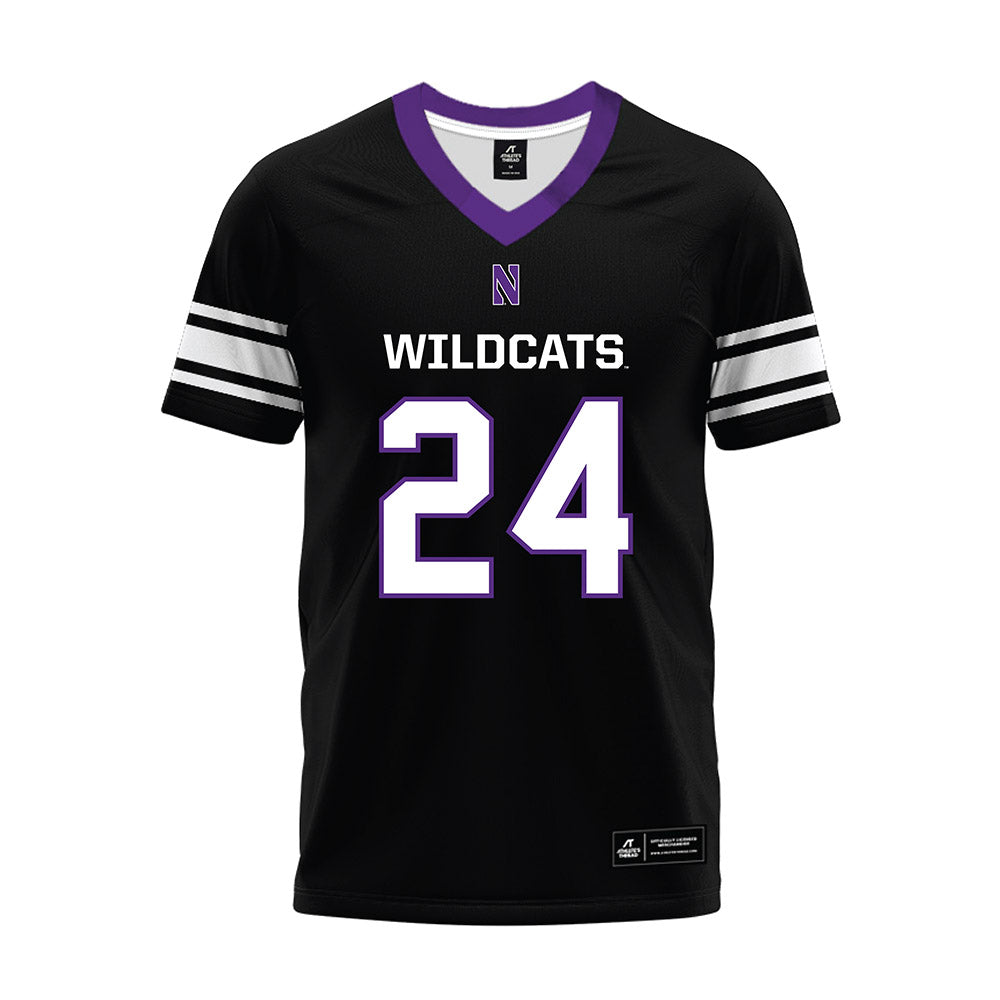 Northwestern - NCAA Football : Dashun Reeder - Black Premium Football Jersey-0