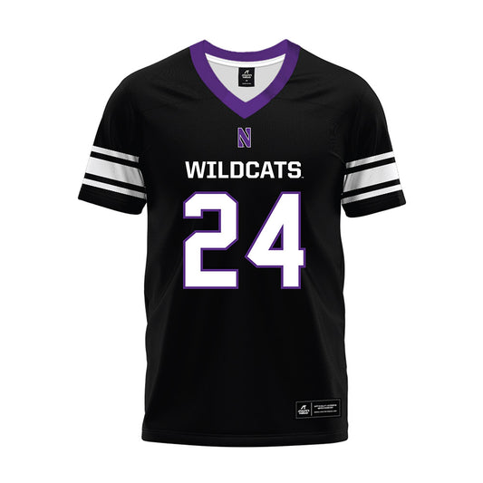 Northwestern - NCAA Football : Dashun Reeder - Black Premium Football Jersey-0