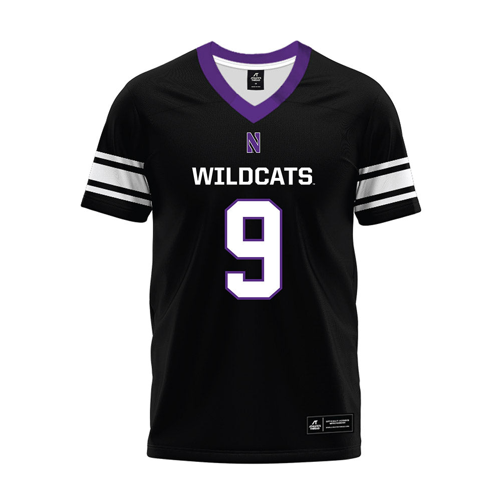 Northwestern - NCAA Football : Braden Turner - Black Premium Football Jersey