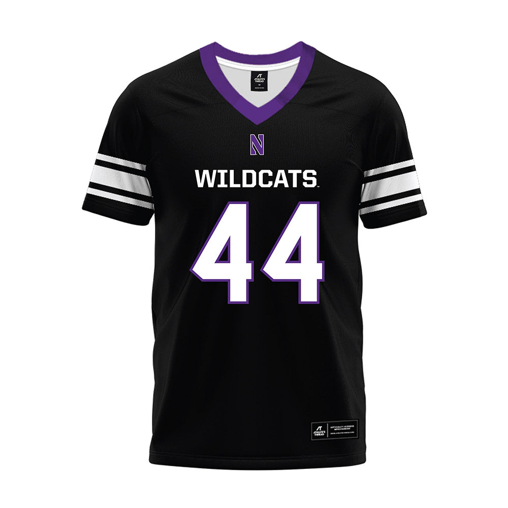 Northwestern - NCAA Football : Callen Campbell - Black Premium Football Jersey-0