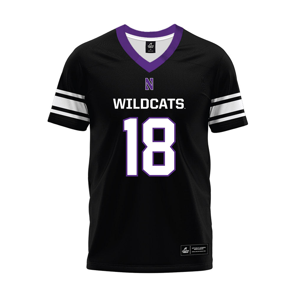 Northwestern - NCAA Football : Camp Magee - Black Premium Football Jersey