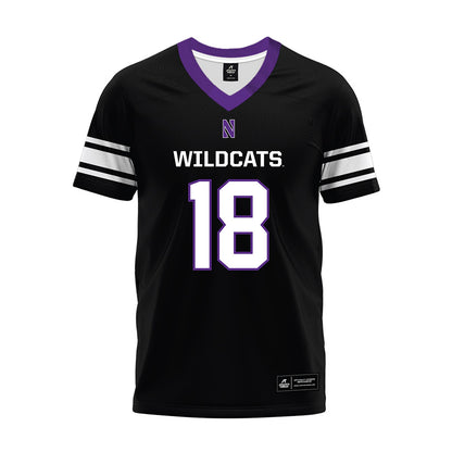 Northwestern - NCAA Football : Camp Magee - Black Premium Football Jersey