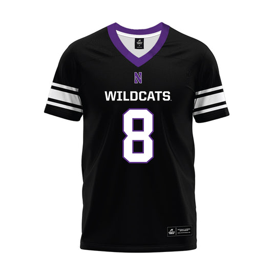 Northwestern - NCAA Football : Preston Stone - Black Premium Football Jersey-0