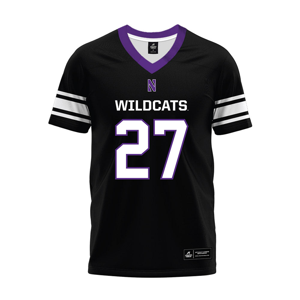 Northwestern - NCAA Football : Daniel Anderson - Black Premium Football Jersey-0