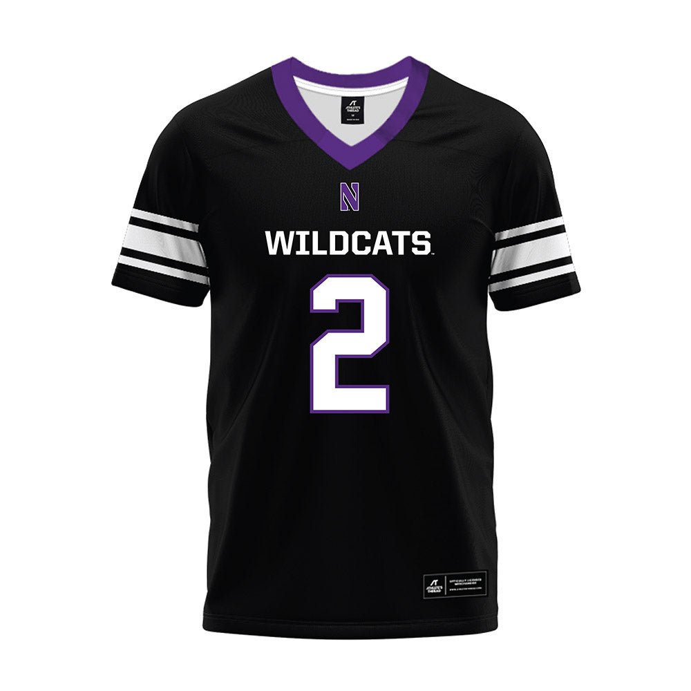 Northwestern - NCAA Football : Fred Davis II - Black Premium Football Jersey-0