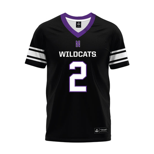 Northwestern - NCAA Football : Fred Davis II - Black Premium Football Jersey-0