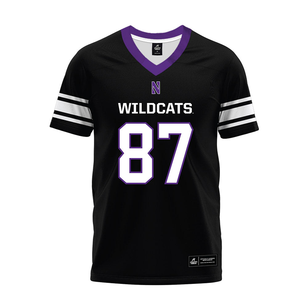 Northwestern - NCAA Football : Carson Grove - Black Premium Football Jersey-0