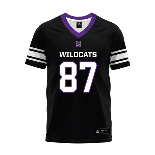 Northwestern - NCAA Football : Carson Grove - Black Premium Football Jersey-0