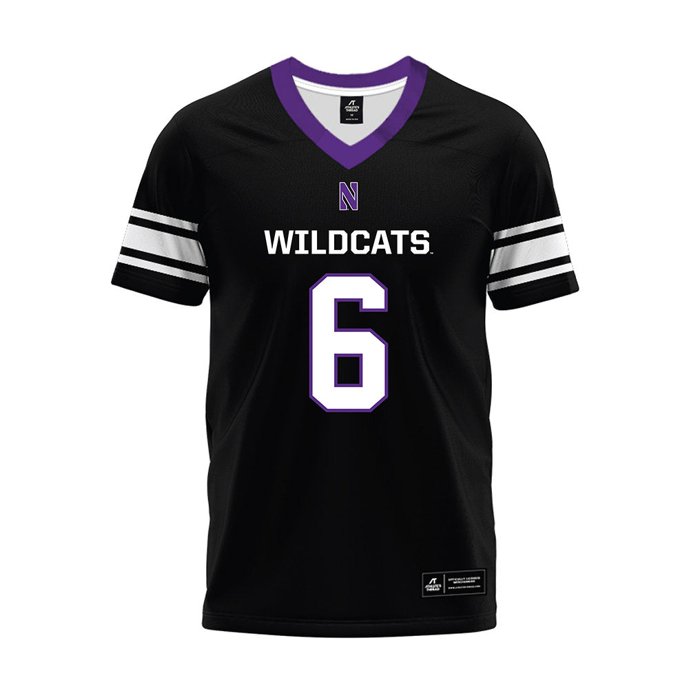 Northwestern - NCAA Football : Robert Fitzgerald - Black Premium Football Jersey