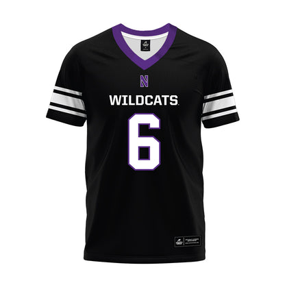 Northwestern - NCAA Football : Robert Fitzgerald - Black Premium Football Jersey