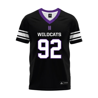 Northwestern - NCAA Football : Nikola Dugandzic - Black Premium Football Jersey-0