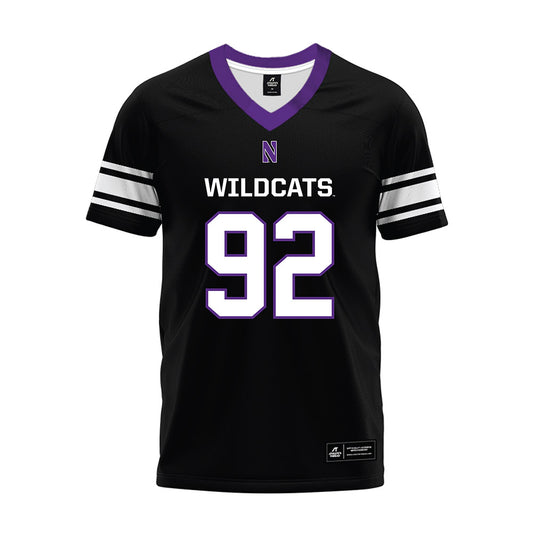 Northwestern - NCAA Football : Nikola Dugandzic - Black Premium Football Jersey-0