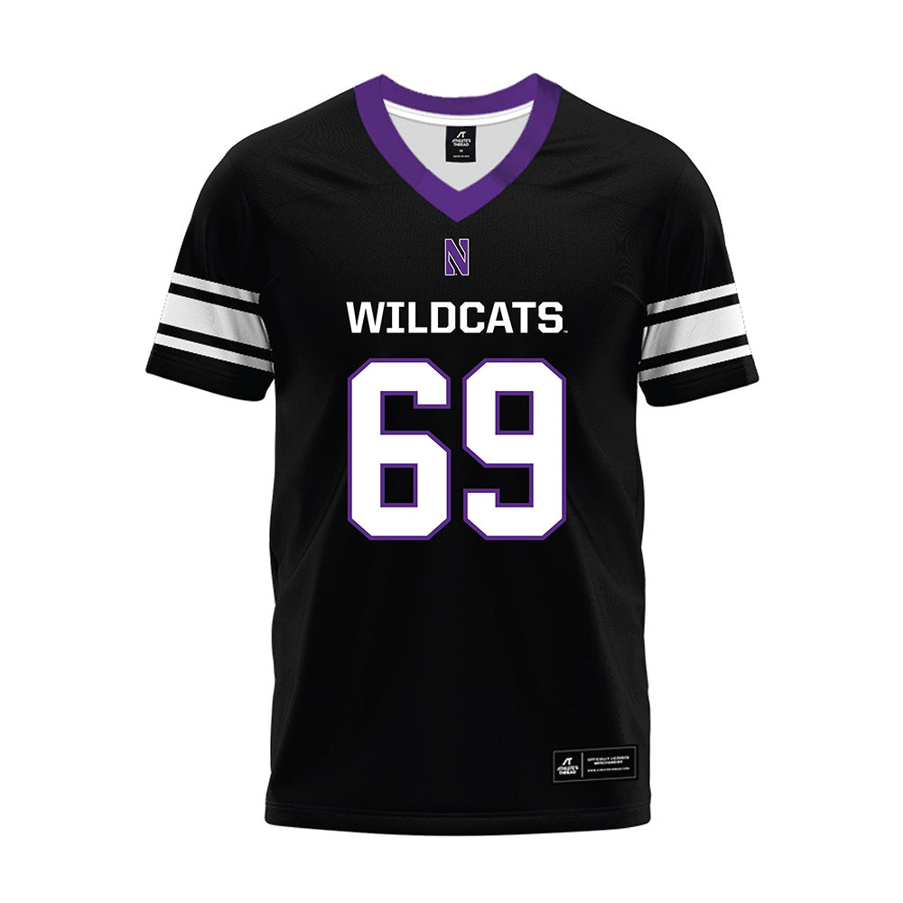 Northwestern - NCAA Football : Jack Bailey - Black Premium Football Jersey
