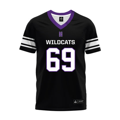 Northwestern - NCAA Football : Jack Bailey - Black Premium Football Jersey