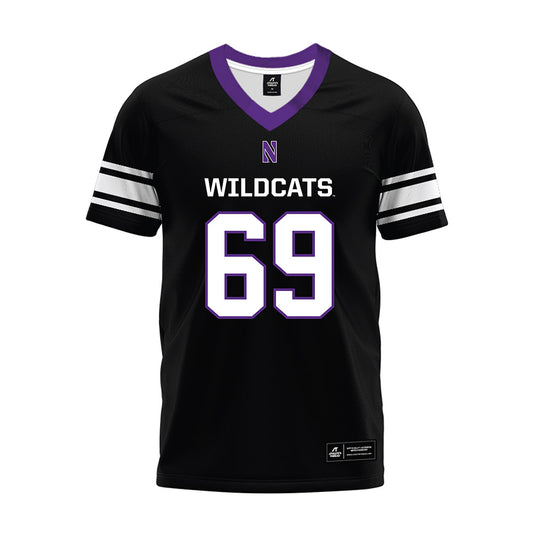Northwestern - NCAA Football : Jack Bailey - Black Premium Football Jersey
