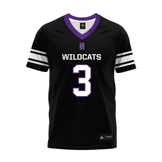 Northwestern - NCAA Football : Frank Covey IV - Black Premium Football Jersey-0