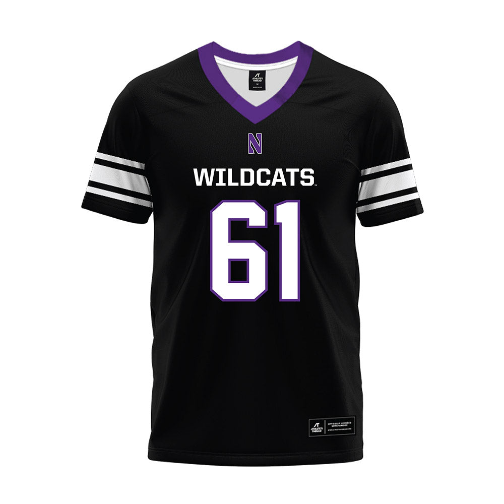 Northwestern - NCAA Football : Matt Keeler - Black Premium Football Jersey