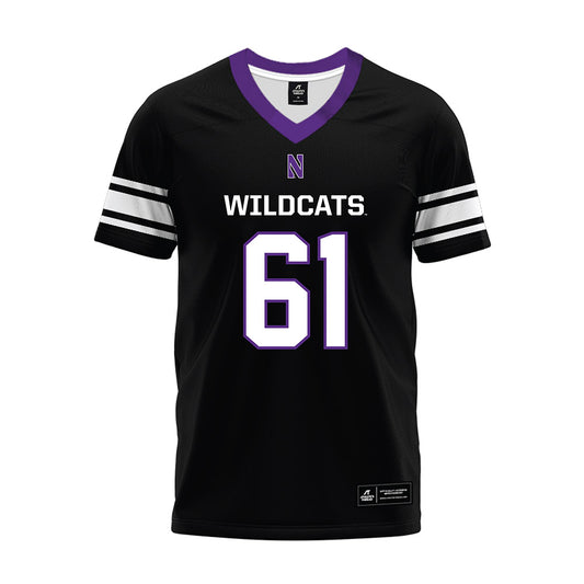 Northwestern - NCAA Football : Matt Keeler - Black Premium Football Jersey