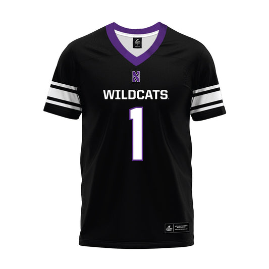 Northwestern - NCAA Football : Carmine Bastone - Black Premium Football Jersey-0