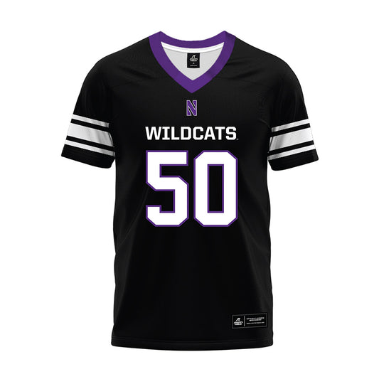 Northwestern - NCAA Football : Talan Chandler - Black Premium Football Jersey-0