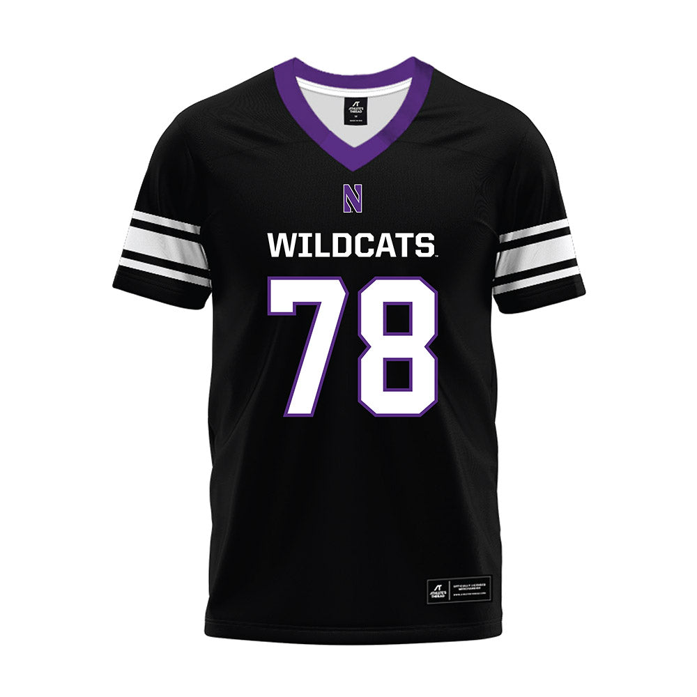 Northwestern - NCAA Football : Trey Boyd - Black Premium Football Jersey-0
