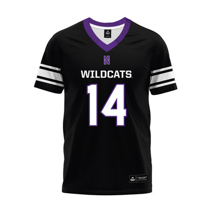 Northwestern - NCAA Football : Yannis Karlaftis - Black Premium Football Jersey-0