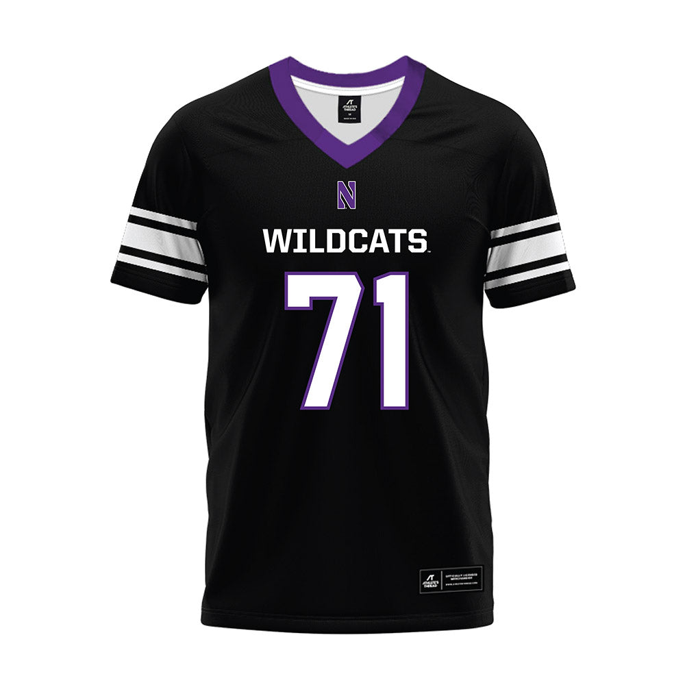 Northwestern - NCAA Football : Dennis Rahouski - Black Premium Football Jersey-0