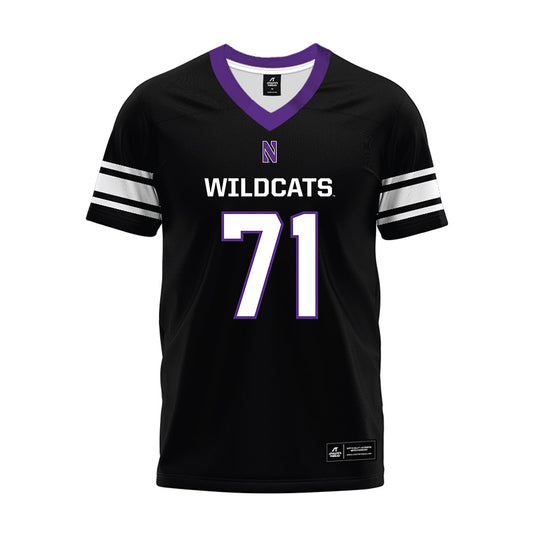 Northwestern - NCAA Football : Dennis Rahouski - Black Premium Football Jersey-0