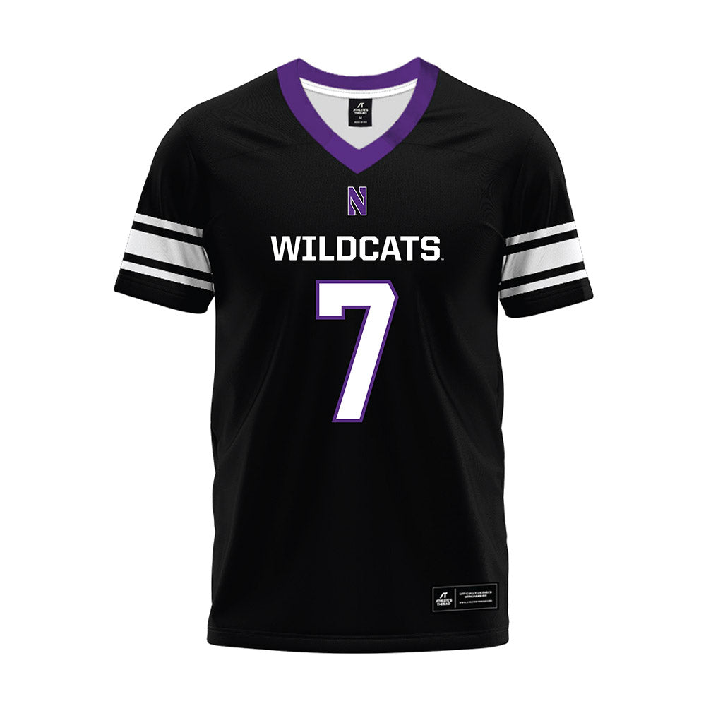 Northwestern - NCAA Football : Ore Adeyi - Black Premium Football Jersey