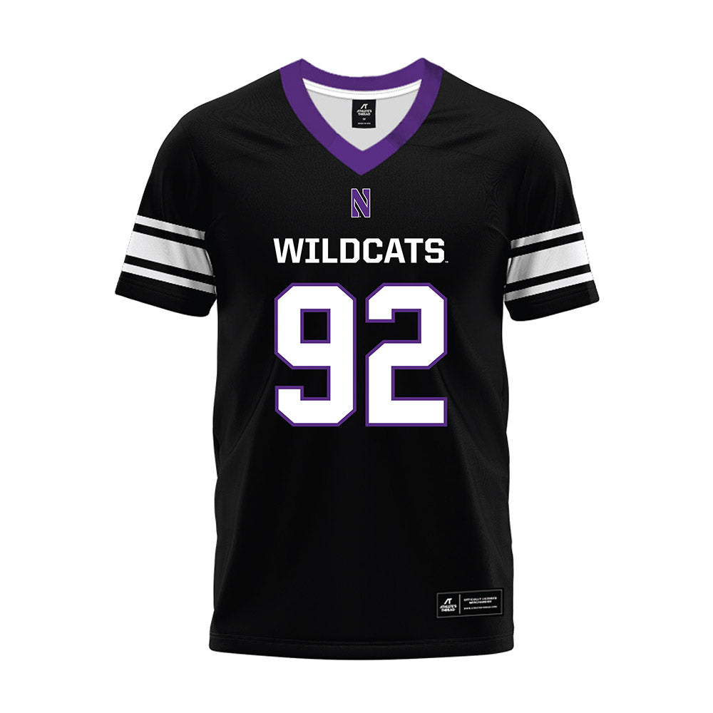 Northwestern - NCAA Football : Mason Green - Black Premium Football Jersey