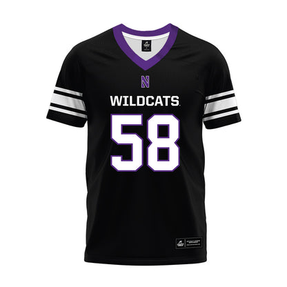 Northwestern - NCAA Football : Nathaniel Campbell - Black Premium Football Jersey-0