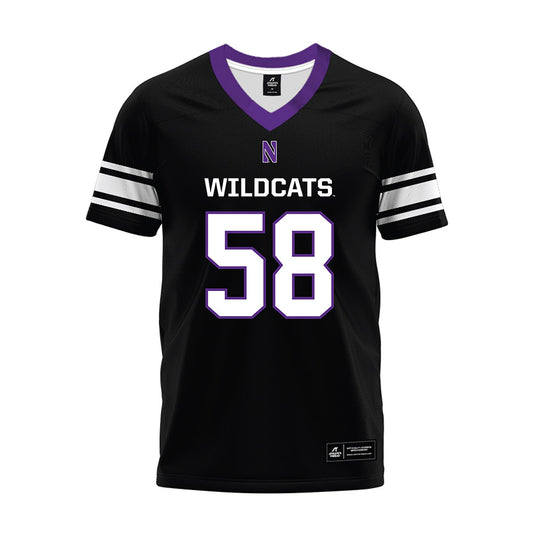 Northwestern - NCAA Football : Nathaniel Campbell - Black Premium Football Jersey-0