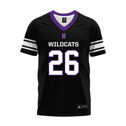 Northwestern - NCAA Football : Jalen Lewis - Black Premium Football Jersey