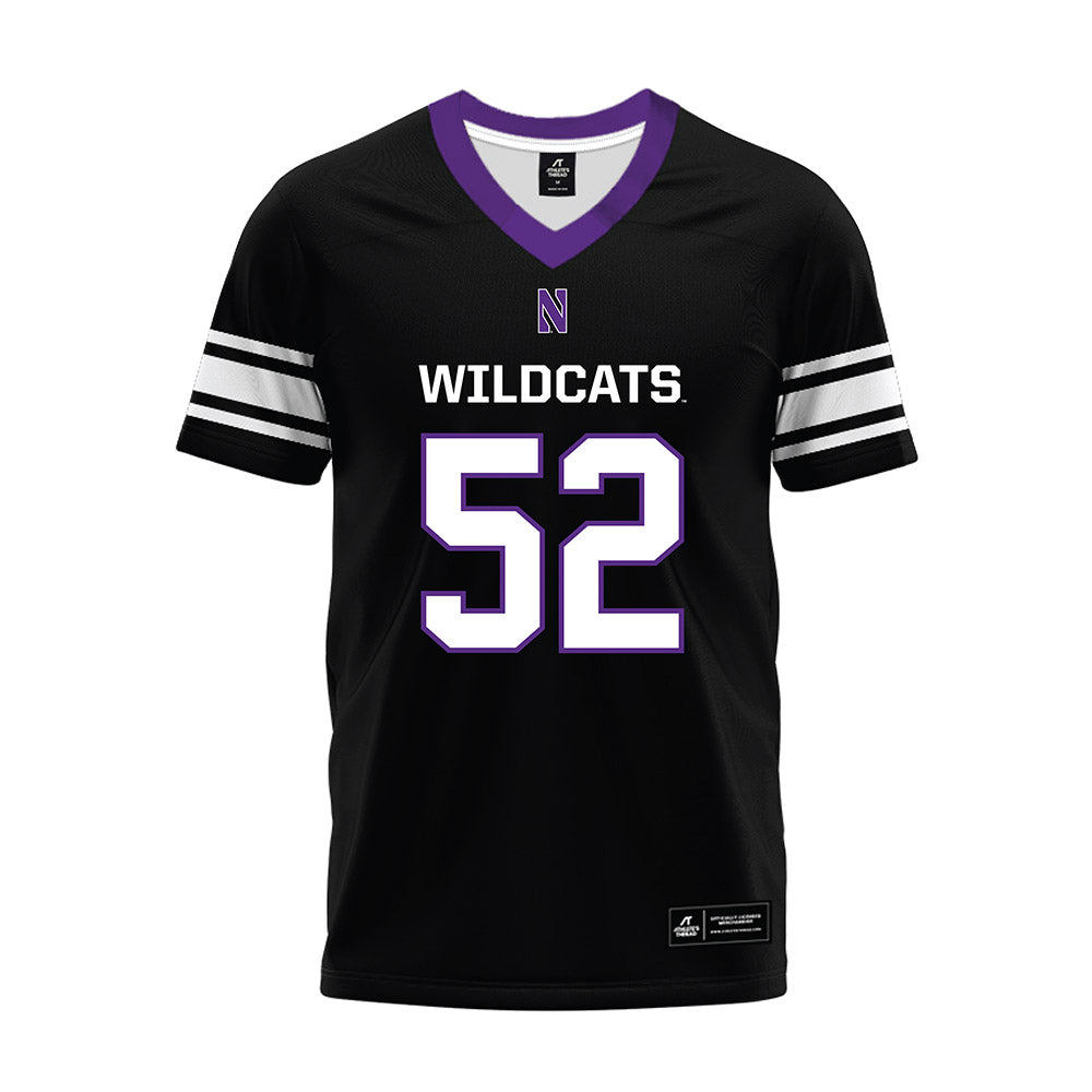 Northwestern - NCAA Football : Richie Hagarty - Black Premium Football Jersey