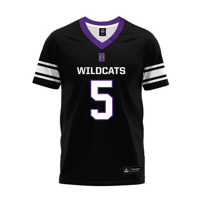 Northwestern - NCAA Football : Caleb Komolafe - Black Premium Football Jersey-0