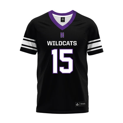 Northwestern - NCAA Football : Sean Winton - Black Premium Football Jersey-0