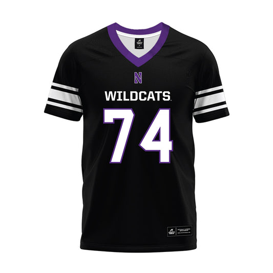 Northwestern - NCAA Football : Nicholas Herzog - Black Premium Football Jersey