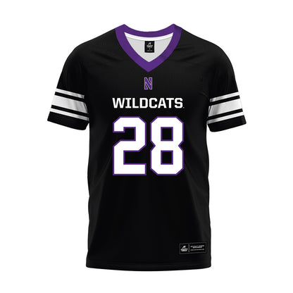 Northwestern - NCAA Football : Timi Oke - Black Premium Football Jersey-0