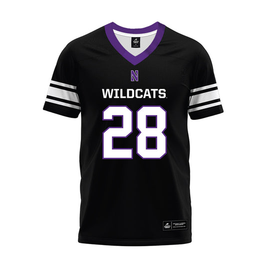 Northwestern - NCAA Football : Timi Oke - Black Premium Football Jersey-0