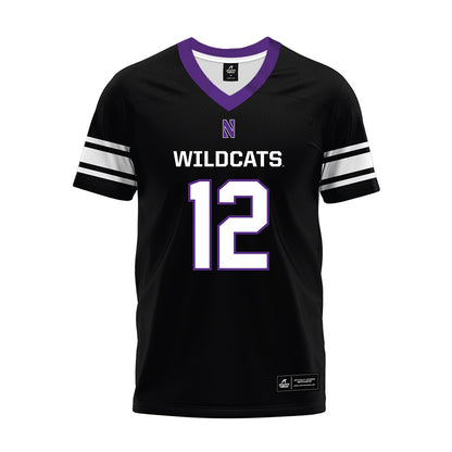 Northwestern - NCAA Football : Evan Smith - Black Premium Football Jersey