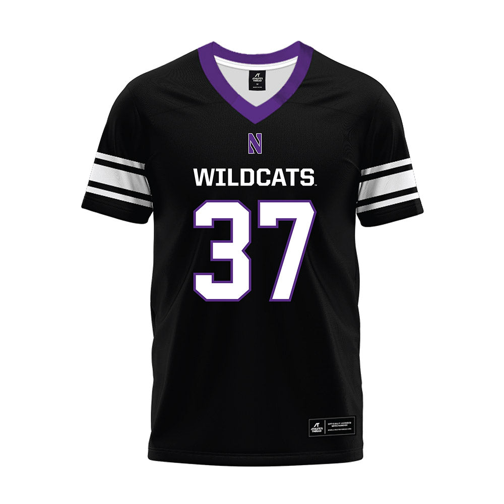 Northwestern - NCAA Football : Mac Uihlein - Black Premium Football Jersey