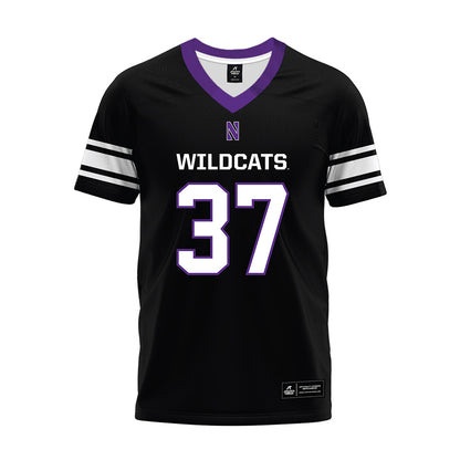 Northwestern - NCAA Football : Mac Uihlein - Black Premium Football Jersey